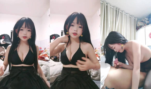 童颜巨乳娃娃脸妹妹！难得收费房约炮操逼！埋头吃吊，开档黑丝骑上来，自己动两个奶子直晃动，舒服的呻吟